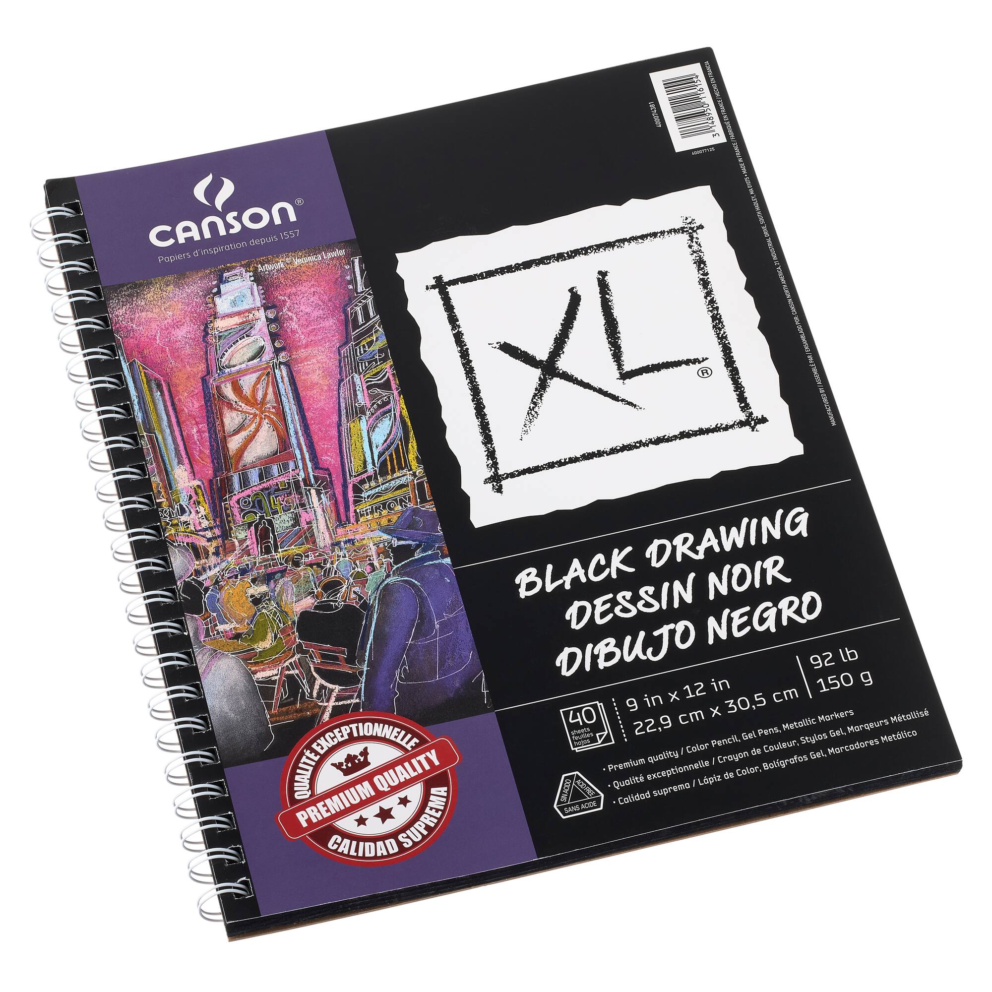 Canson® XL® Black Drawing Pad